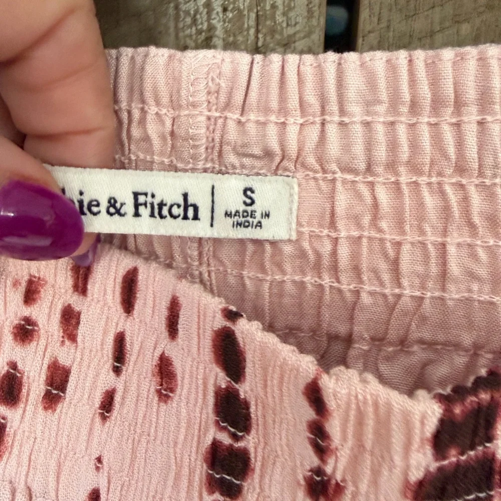 Abercrombie & Fitch Boho Light Weight  Maxi Skirt Hi-Low Ruffle Size S - Picture 12 of 13